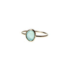 Beachy Bandit Ring with Aqua Chalcedony