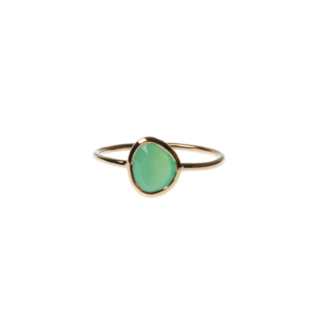 Flirty Bandit Ring with chrysoprase