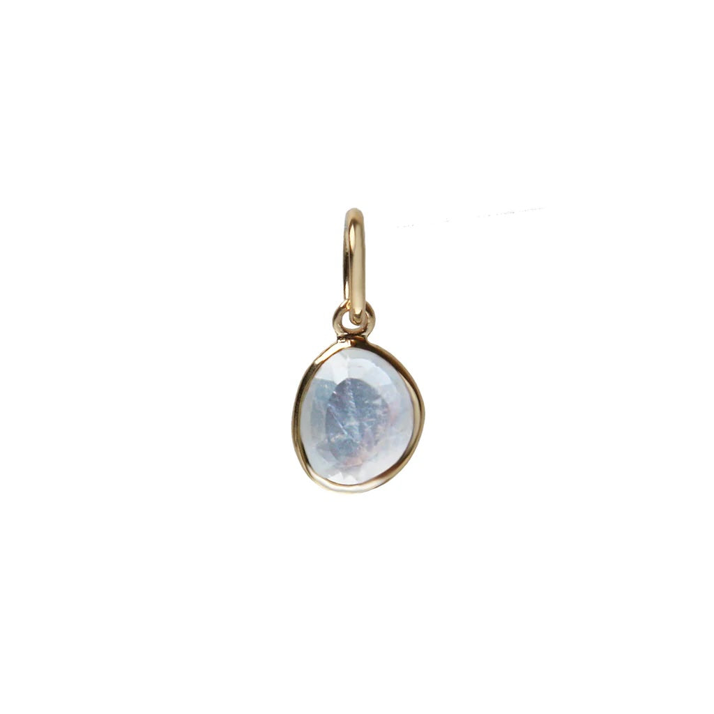 Milkey Bandit Pendant with rainbow moonstone