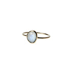 Milkey Bandit Ring with rainbow moonstone