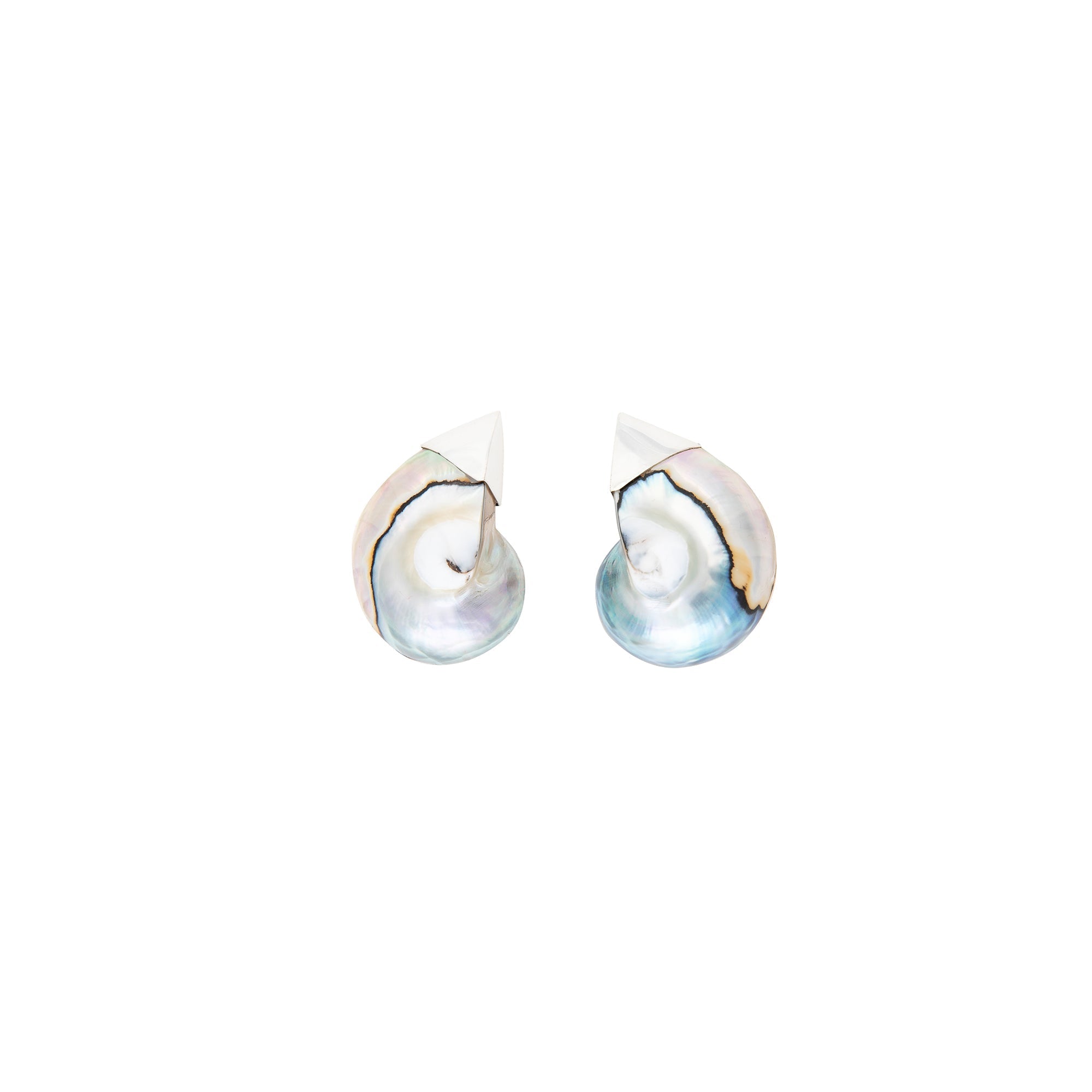 OLAMii - Earrings - Blue Nautilus Shells  - #product_material# - MERA MERAH