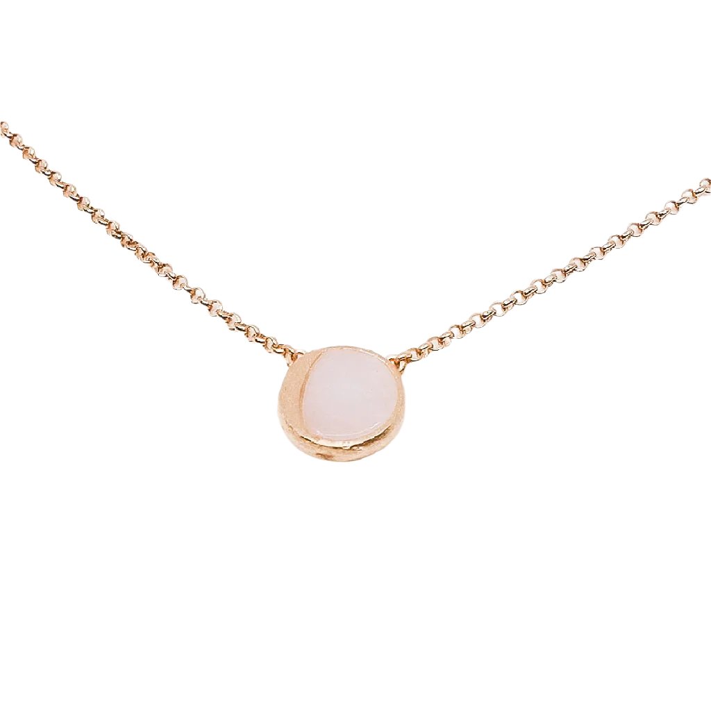 niin - Necklace - LUNA Rose Flip Pendant Necklace - #product_material# - MERA MERAH