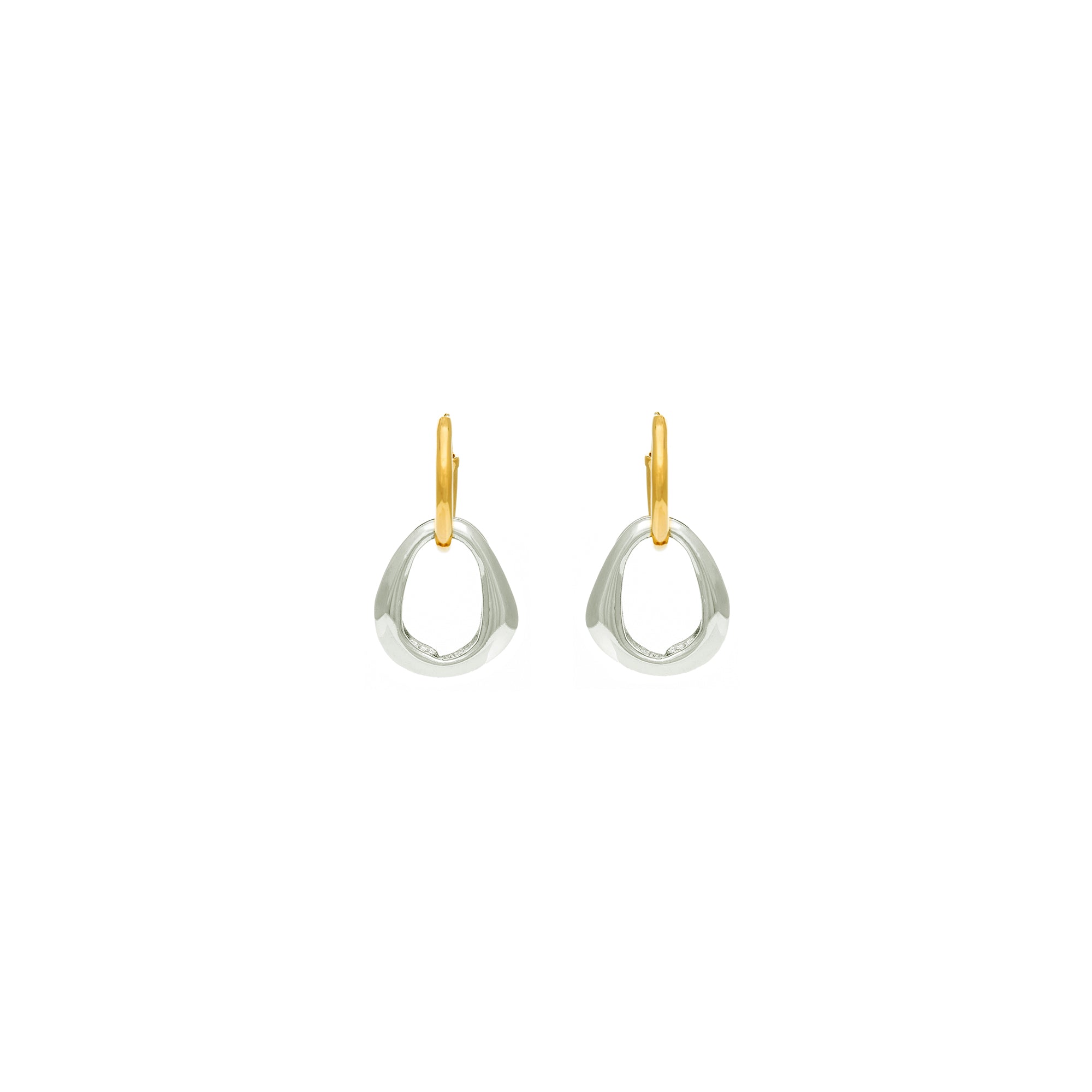 OLAMii - Hoops - Puka Earrings - Silver - #product_material# - MERA MERAH