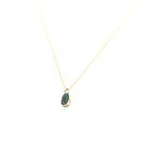 Eikosi Dyo 22 - Necklace - Rainbow Charm Tourmaline Necklace - Dark Green - #product_material# - MERA MERAH