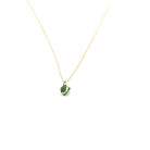 Eikosi Dyo 22 - Necklace - Rainbow Charm Tourmaline Necklace - Green - #product_material# - MERA MERAH