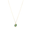 Eikosi Dyo 22 - Necklace - Rainbow Charm Tourmaline Necklace - Green - #product_material# - MERA MERAH