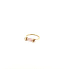 Eikosi Dyo 22 - Ring - Rainbow Pencil Ring Tourmaline - Pink - #product_material# - MERA MERAH