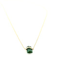 Eikosi Dyo 22 - Necklace - Rainbow Tourmaline Midi Necklace - Green - #product_material# - MERA MERAH