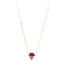 Eikosi Dyo 22 - Necklace - Rainbow Tourmaline Midi Necklace - Pink - #product_material# - MERA MERAH