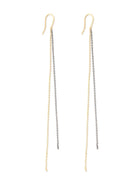 Eikosi Dyo 22 - Earrings - Twisted Earrings Yellow & Black Gold - #product_material# - MERA MERAH