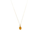 niin - Necklace - Vida Citrine Oval Pendant Necklace - #product_material# - MERA MERAH