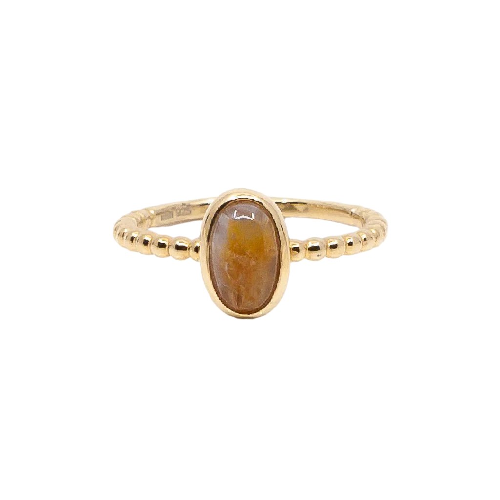 niin - Ring - Vida Citrine Oval Stack Ring - #product_material# - MERA MERAH